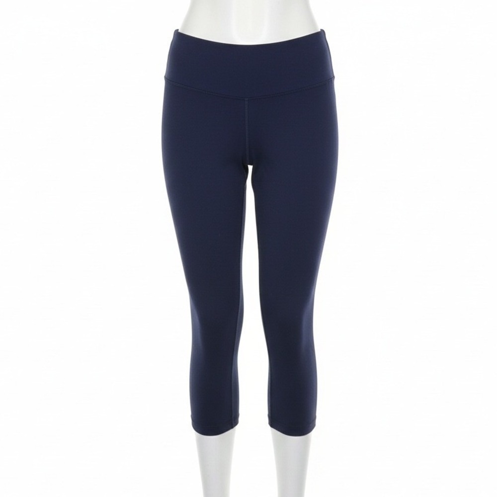 PrAna Yoga Leggings M Medium Navy Blue Cropped Capris Activewear Gym Pilates‎